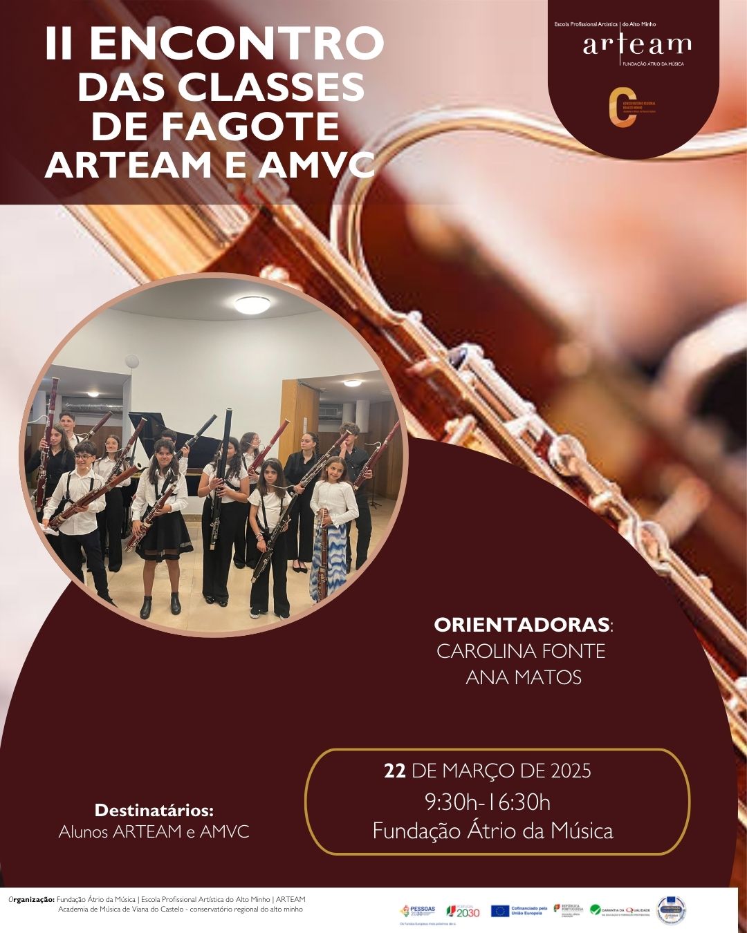 Encontro entre as Classes de Fagote - ARTEAM e AMVC