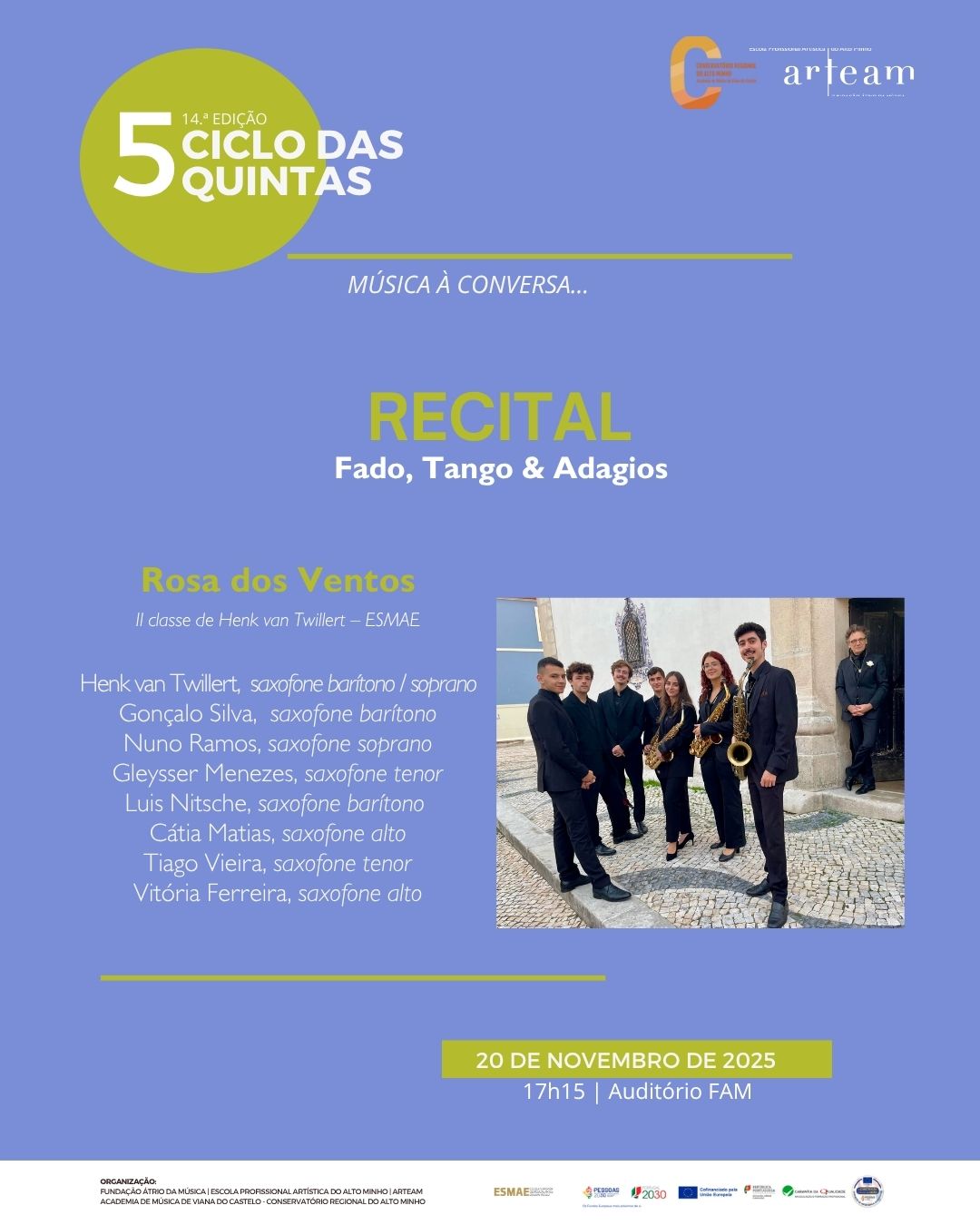 Recital Ciclo das Quintas… de novembro 2025