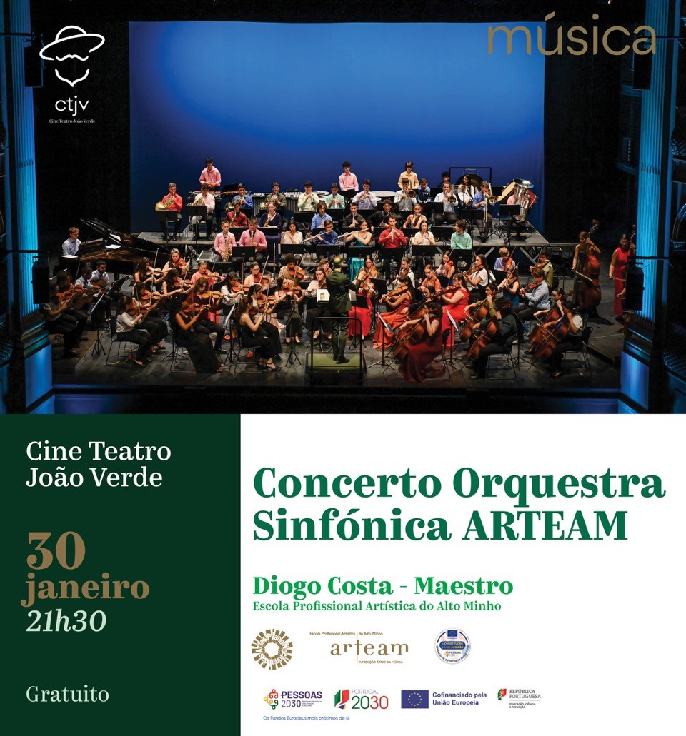 Orquestra Sinfónica ARTEAM atua no CINE TEATRO JOÃO VERDE MONÇÃO