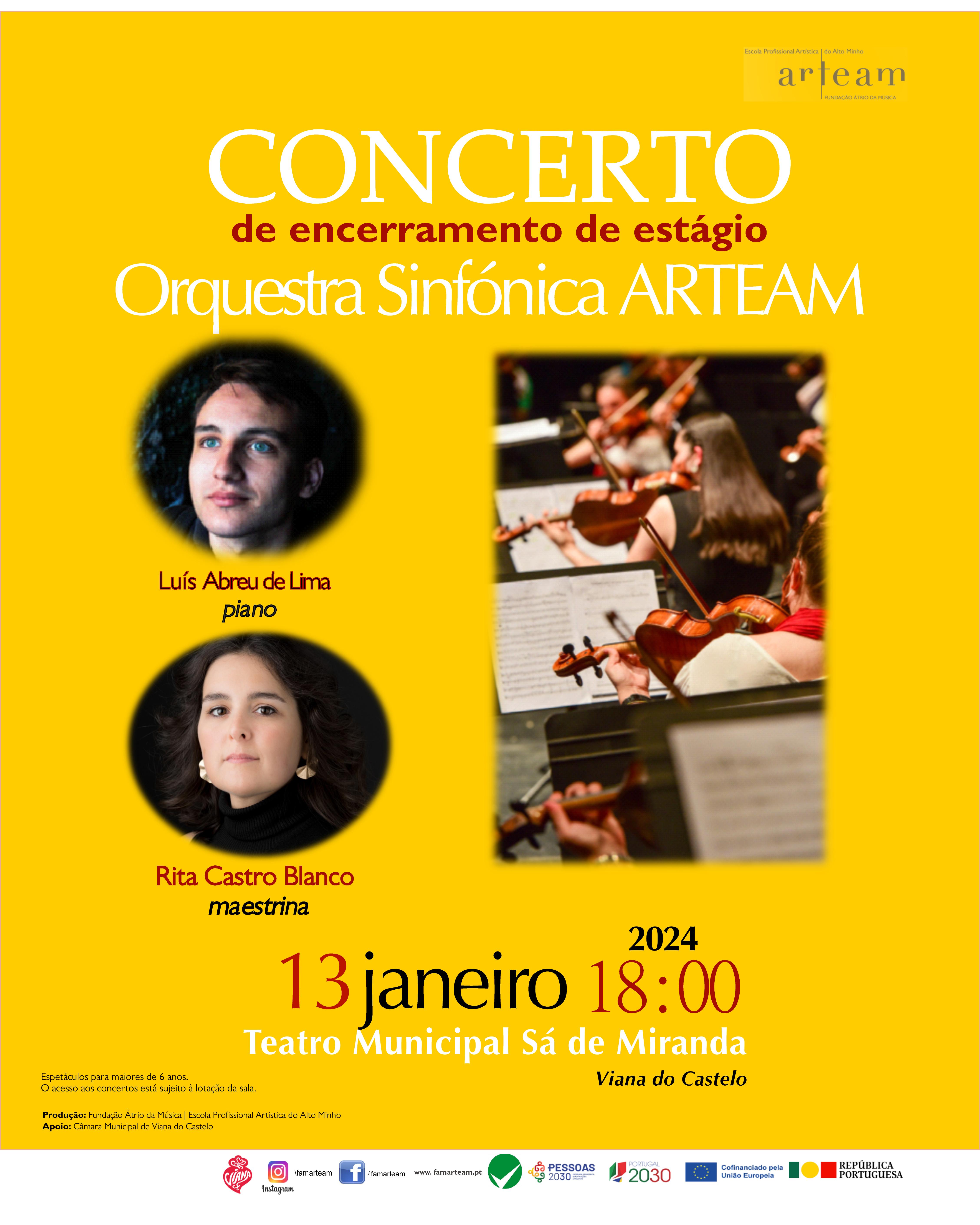 Primeiro Concerto da Orquestra Sinfónica ARTEAM em 2024