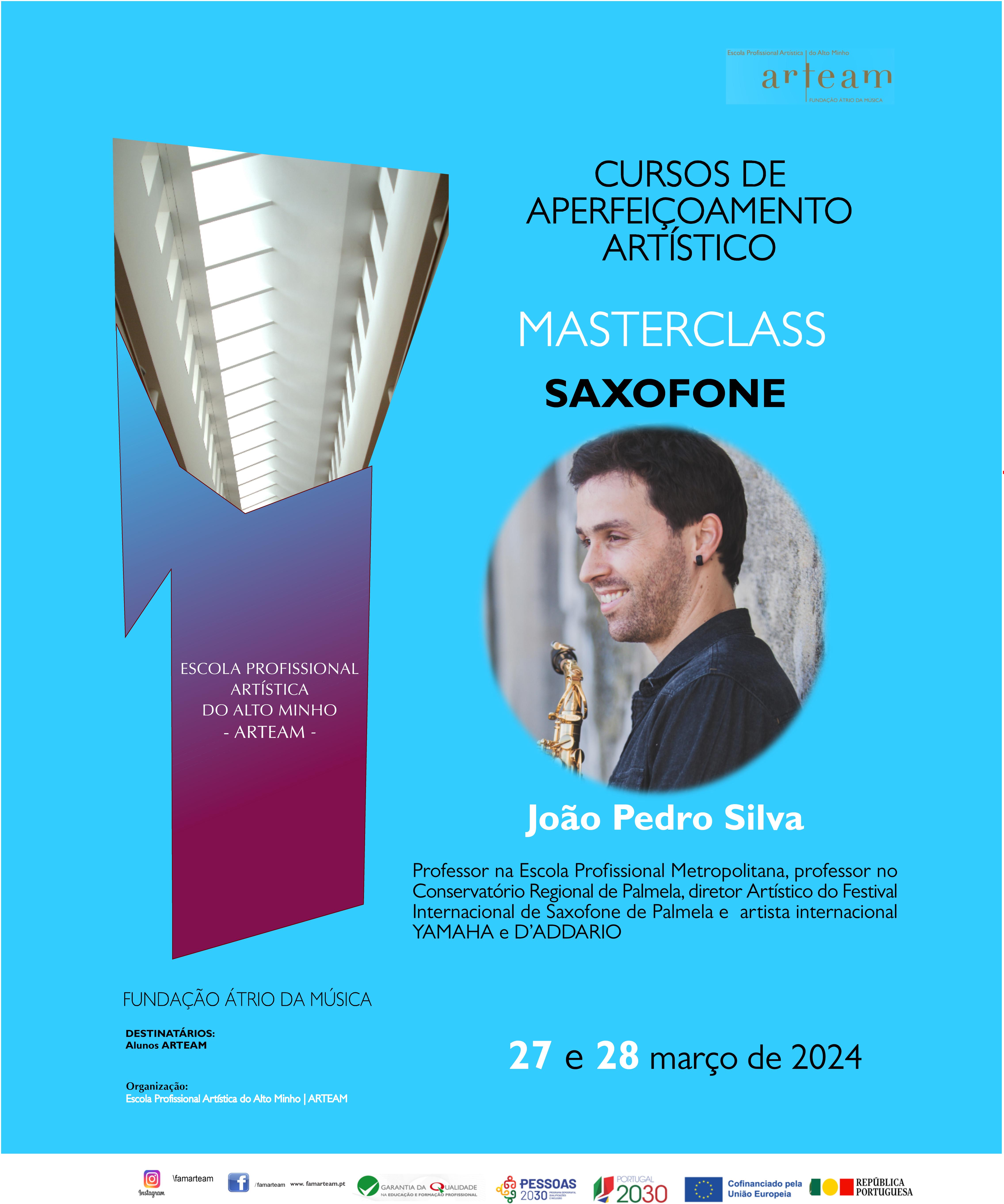 Masterclass de Saxofone por João Pedro Silva