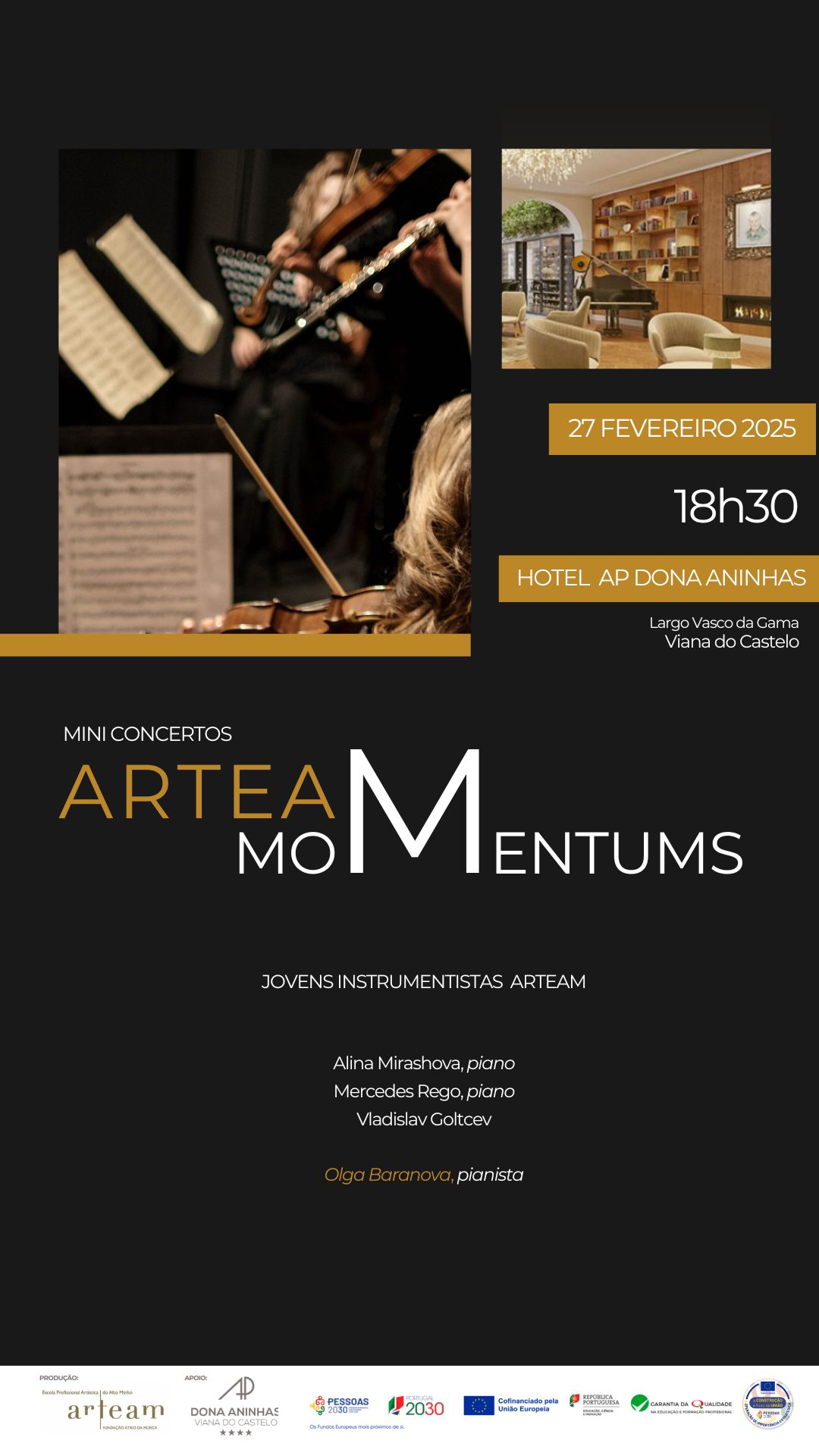 ARTEAM MOMENTUMS no D. Aninhas – 18h30 fevereiro 27