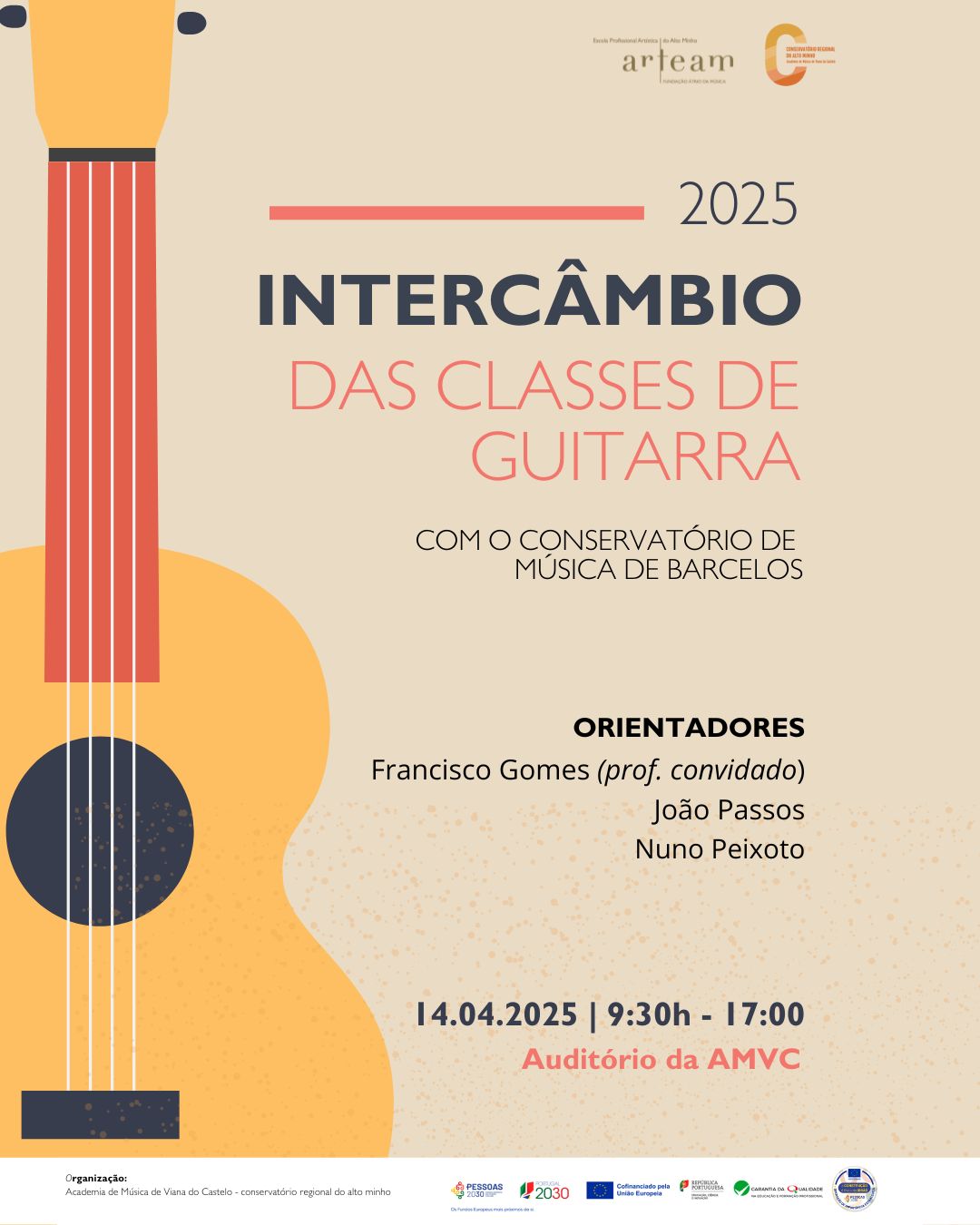 Intercâmbio das Classes de Guitarra com o Conservatório de  Barcelos