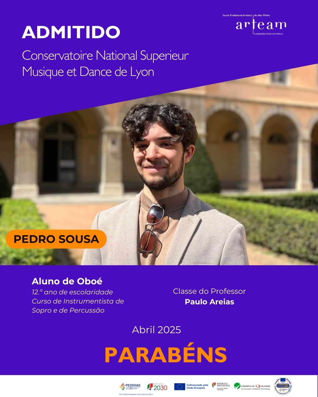 Pedro Sousa faz história no panorama do oboé português!