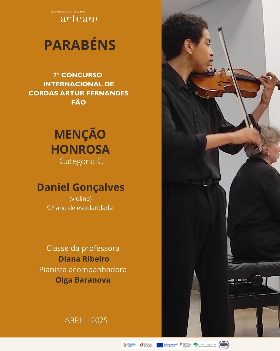 7.º Concurso Internacional de Cordas Artur Fernandes Fão - Daniel Gonçalves
