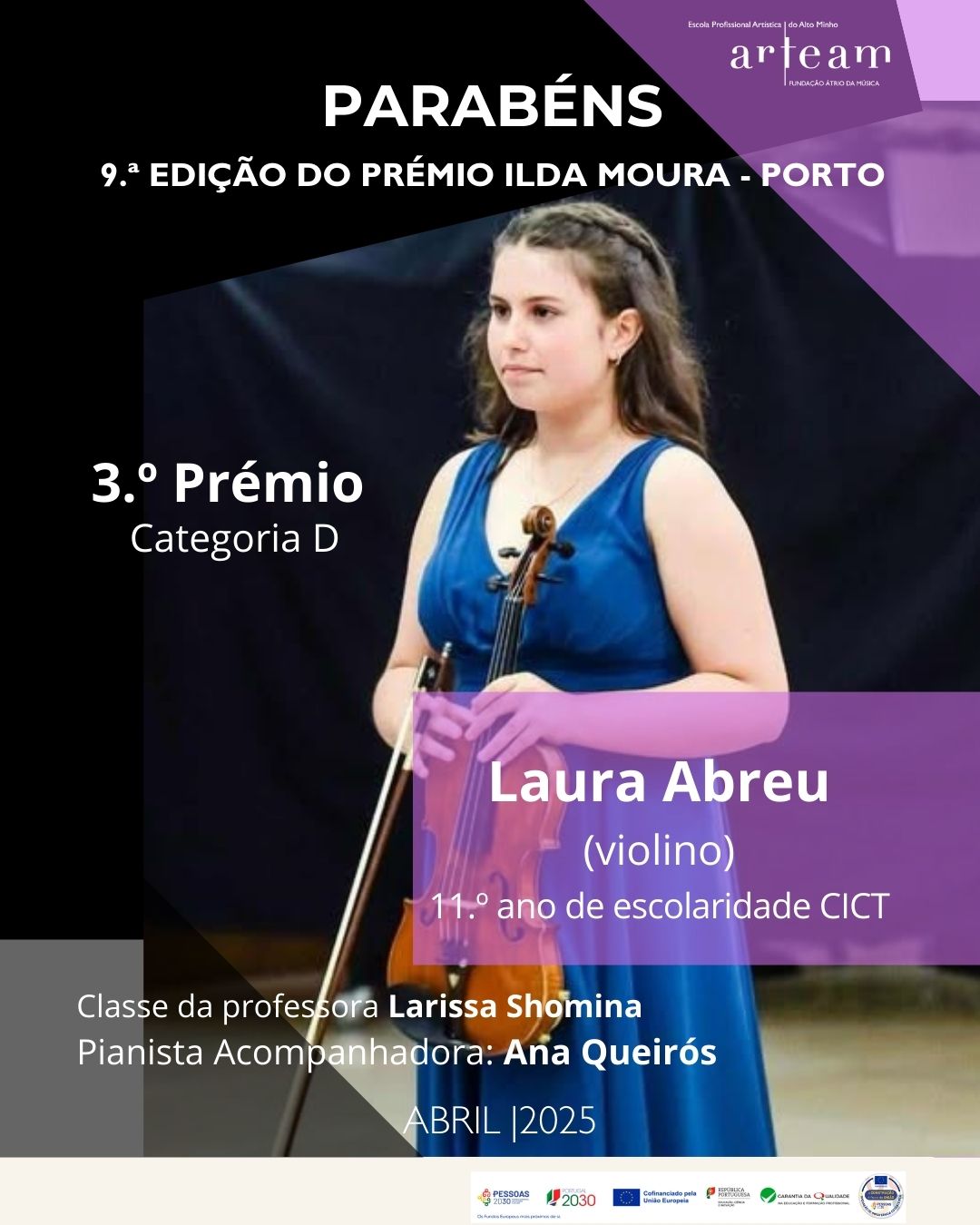 9.ª Edição do Prémio Ilda Moura - Laura Abreu
