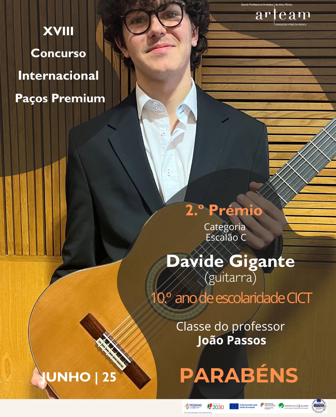 Parabéns Aluno David Gigante