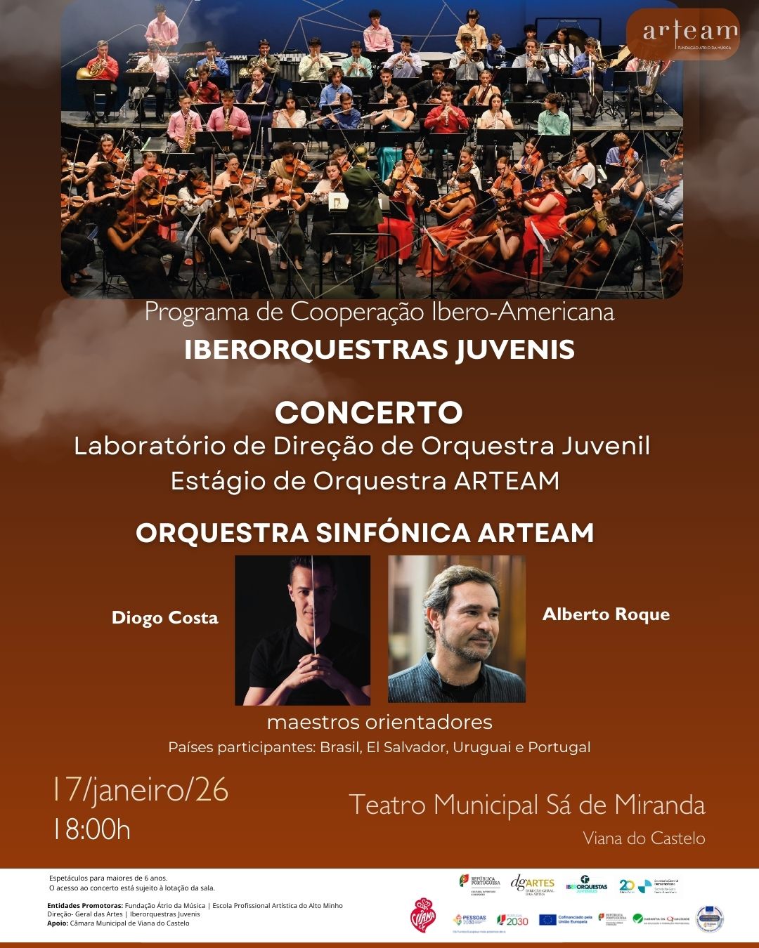 Concerto de Encerramento do Laboratório de Direção de Orquestra Juvenil e Estágio da Orquestra Sinfónica ARTEAM