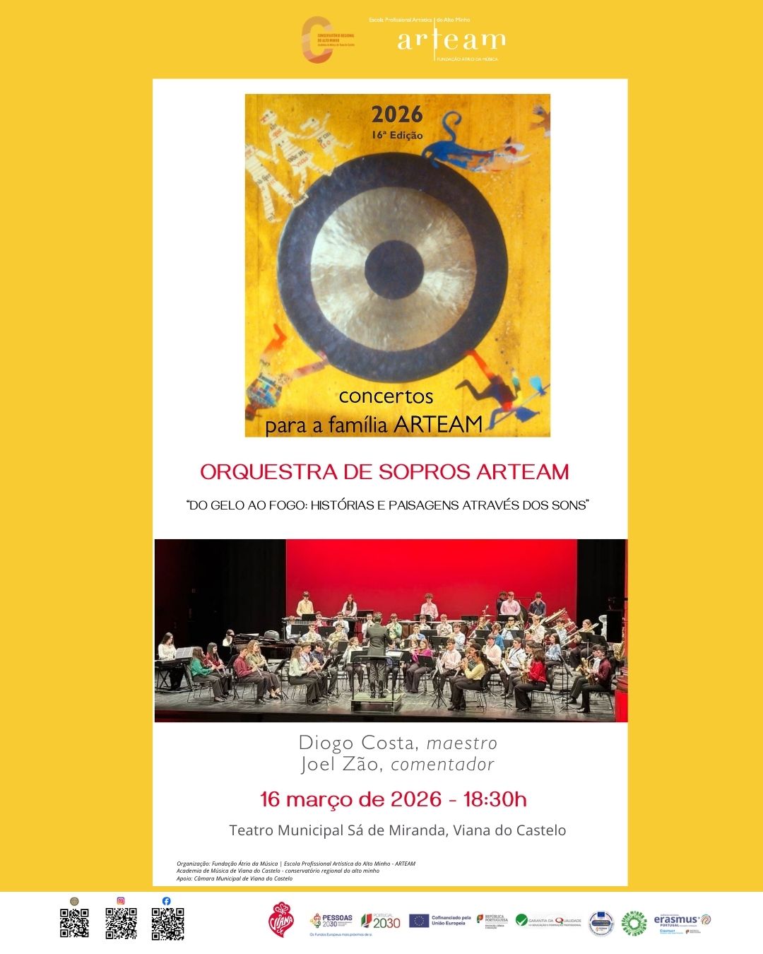 Concerto para a Família no Teatro Municipal Sá de Miranda março 26